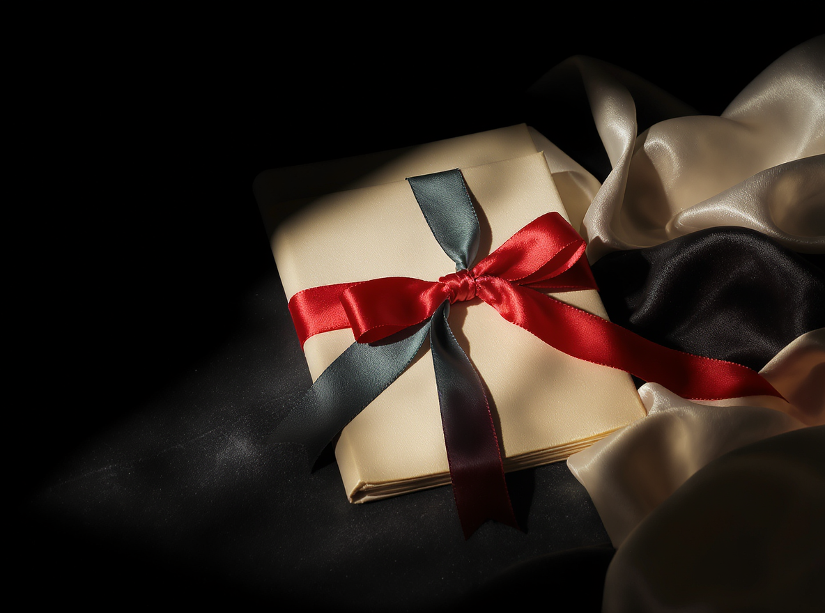 Two blank insurance policies bundled together with a ribbon, illustrating a simultaneous issue rate for an owner's and lender's policy.