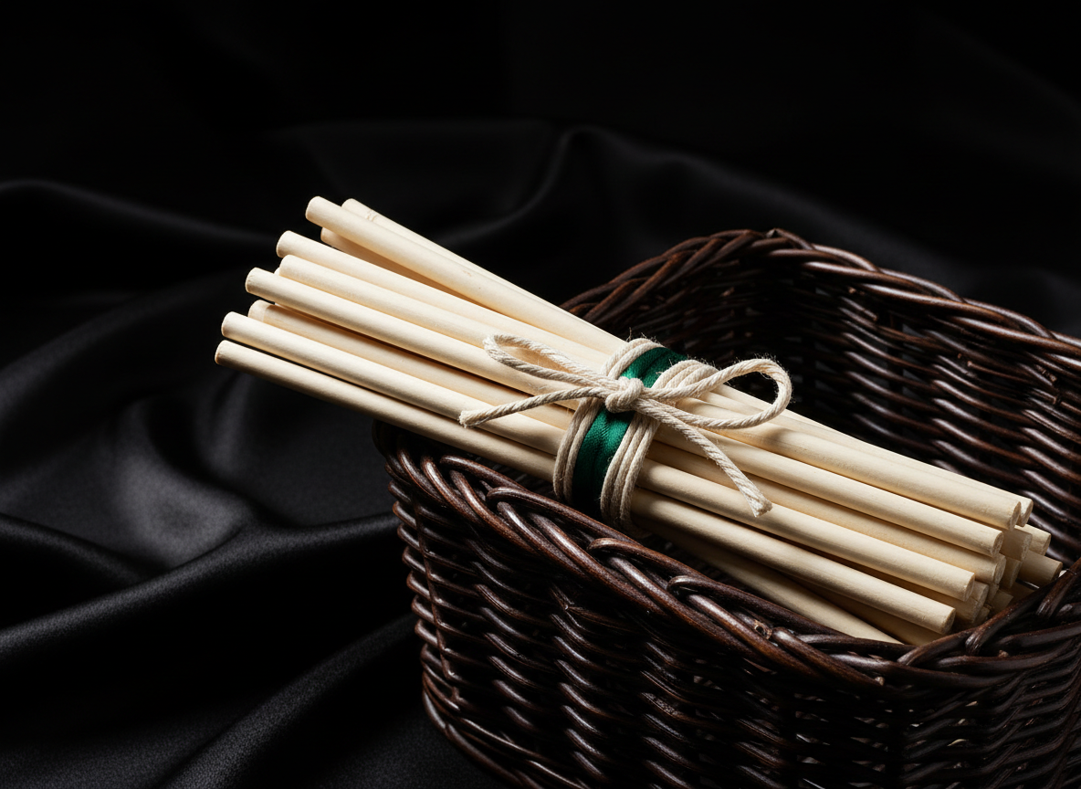 A bundle of sticks tied neatly with twine, representing the bundle of rights in a property's title.